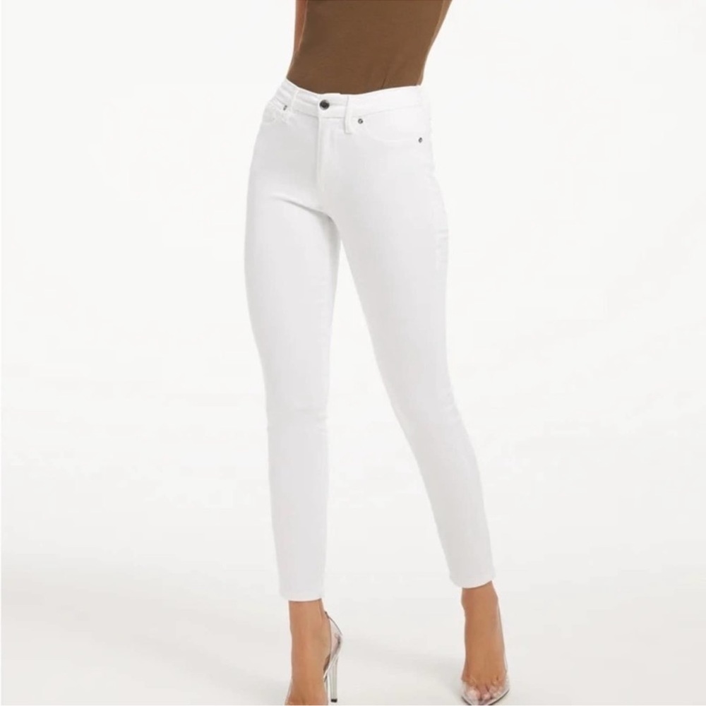 NWT Good American White Good Legs Skinny Sculpting Super Stretch Jeans 2
